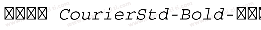 缺少字体 CourierStd-Bold字体转换